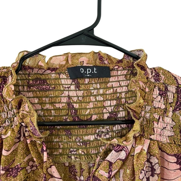 Tuckernuck O.P.T Tie Neck Floral Blouse - Picture 9 of 9